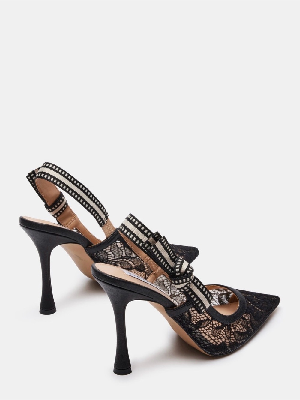 Steve Madden Bri Black Lace Heel